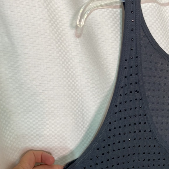 Wessex M deep charcoal tank w/black beads tank longer style viscose nwt vintage - Picture 3 of 11